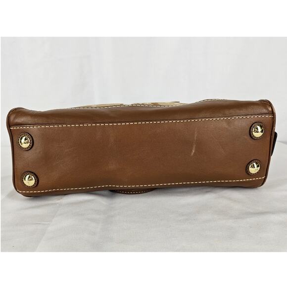 COACH Hampton Optic Signature Jacquard & Leather Handbag w/ Matching fold Wallet - Picture 6 of 16